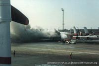 SRN4 The Prince of Wales (GH-2054) destroyed by fire at Dover